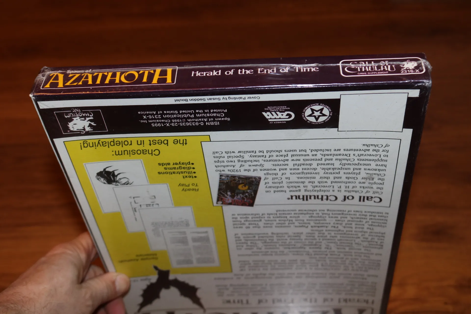 Chaosium Call Cthulhu Spawn Azathoth sealed box rpg Lovecraft Llamada juego rol caja inglés precintada Semilla 1986 - Imagen 6